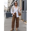 image:imageSidefeel Womens Barrel Baggy Jeans Drawstring Denim PantsBrown