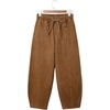 image:imageSidefeel Womens Barrel Baggy Jeans Drawstring Denim PantsBrown