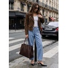 image:imageSidefeel Womens Barrel Baggy Jeans Drawstring Denim PantsIceland Blue