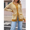 image:imageSidefeel Womens Button Down Plaid Cardigan Sweater Fall OutfitJurassic Gold