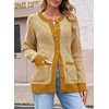 image:imageSidefeel Womens Button Down Plaid Cardigan Sweater Fall OutfitJurassic Gold