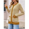 image:imageSidefeel Womens Button Down Plaid Cardigan Sweater Fall OutfitJurassic Gold