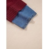 image:imageSidefeel Womens Collared Chunky Knit Pullover SweatersBurgundy