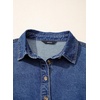 image:imageSidefeel Womens Denim Dress Casual Long Sleeve Jean DressBlue