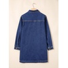 image:imageSidefeel Womens Denim Dress Casual Long Sleeve Jean DressDark Blue