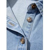 image:imageSidefeel Womens Denim Dress Casual Long Sleeve Jean DressIceland Blue