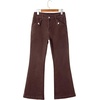 image:imageSidefeel Womens Flared Jeans High Waisted Denim PantsChicory Coffee