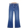 image:imageSidefeel Womens Flared Jeans High Waisted Denim PantsDark Blue