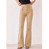 image:imageSidefeel Womens Flared Jeans High Waisted Denim PantsKhaki