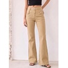 image:imageSidefeel Womens Flared Jeans High Waisted Denim PantsKhaki