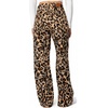 image:imageSidefeel Womens High Waisted Wide Leg Stretchy JeansKhaki Leopard