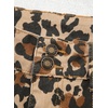 image:imageSidefeel Womens High Waisted Wide Leg Stretchy JeansKhaki Leopard