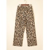 image:imageSidefeel Womens High Waisted Wide Leg Stretchy JeansKhaki Leopard