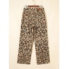 image:imageSidefeel Womens High Waisted Wide Leg Stretchy JeansKhaki Leopard