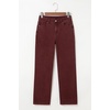 image:imageSidefeel Womens High Waisted Wide Straight Leg JeansBurgundy