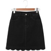 image:imageSidefeel Womens Jean Skirt High Waisted Denim SkirtBlack