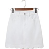 image:imageSidefeel Womens Jean Skirt High Waisted Denim SkirtWhite