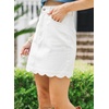 image:imageSidefeel Womens Jean Skirt High Waisted Denim SkirtWhite