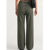image:imageSidefeel Womens Jeans High Waisted Elastic Straight Leg Stretchy Drawstring Trendy Wide Leg Loose Pull On Denim PantsGreen