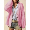 image:imageSidefeel Womens Oversized Fall Outfit Knit Cardigan SweatersPink