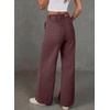 image:imageSidefeel Womens Wide Leg Jeans High Waisted Drawstring Denim SweatpantsCoffee