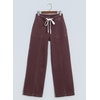 image:imageSidefeel Womens Wide Leg Jeans High Waisted Drawstring Denim SweatpantsCoffee