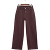 image:imageSidefeel Womens Wide Leg Jeans High Waisted Seamd Baggy Denim PantsChicory Coffee