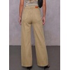 image:imageSidefeel Womens Wide Leg Jeans High Waisted Seamd Baggy Denim PantsKhaki