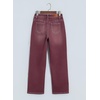 image:imageSidefeel Womens Wide Leg Jeans High Waisted Stretchy Jeans Denim PantsBurgundy