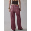 image:imageSidefeel Womens Wide Leg Jeans High Waisted Stretchy Jeans Denim PantsBurgundy