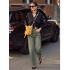 image:imageSidefeel Womens Wide Leg Jeans High Waisted Stretchy Jeans Denim PantsGreen