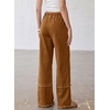 image:imageSidefeel Womens Y2K Floral Wide Leg Elastic High Waisted Baggy JeansBrown