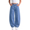 image:imageSIDEFEEL Jeans for Women Wide Leg Stretchy Barrel JeansLight Blue