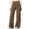 image:imageSidefeel Womens High Waisted Wide Leg Stretchy JeansBrown Leopard