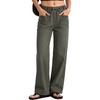 image:imageSidefeel Womens Jeans High Waisted Elastic Straight Leg Stretchy Drawstring Trendy Wide Leg Loose Pull On Denim PantsGreen