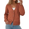 image:imageSidefeel Womens Oversized Fall Outfit Knit Cardigan SweatersGold Flame