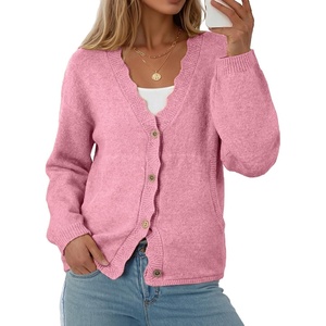 image:imageSidefeel Womens Oversized Fall Outfit Knit Cardigan SweatersPink